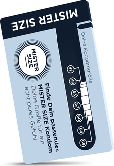 Mister Size Condom Sizer» Bestimmen Sie jetzt Ihre Kondomgrösse (1 Stk.)