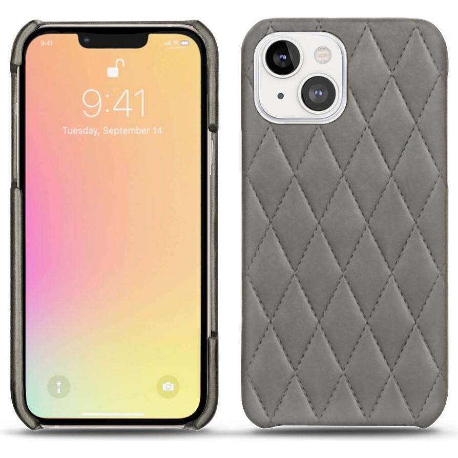 Noreve Lederschutzhülle (Apple iPhone 13 mini), Smartphone Hülle, Grau