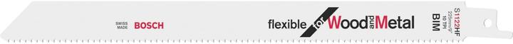 Bosch Professional Zubehör Sabre saw blade S 1122 HF, Flexible for Wood and Metal, pack of 5
