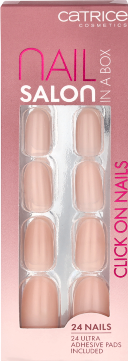 Actual product image Catrice Nail Salon in a Box Click on Nails (Artificial nails, Nude)