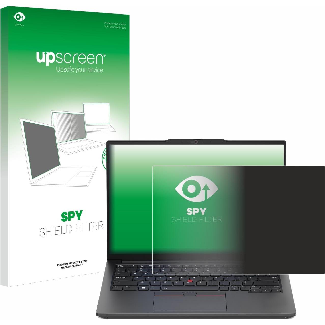 upscreen Spy Shield Blickschutzfilter (14", 16 : 10), Notebook Schutzfolie