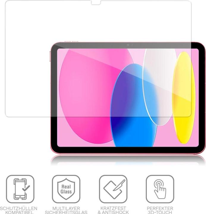 Image du produit 4smarts Second Glass 2.5D (1 pcs, Apple iPad 2022 (10e génération))