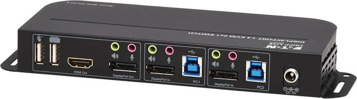 Actual product image Eaton 2-Port DisplayPort/USB KVM Switch 4K 60Hz HDR HDCP 2.2 IR DP 1.4 USB Sharing USB 3.0