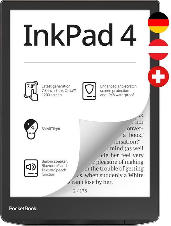 Actual product image PocketBook InkPad 4 (7.80", 32 GB)