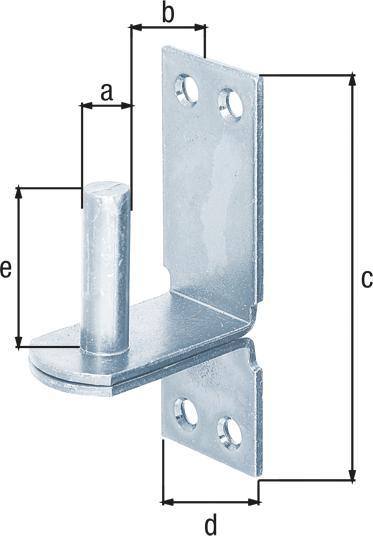 Immagine prodotto GAH Morsetto DII su piastra 16x28mm galv. zincato a film spesso passivato (Bozzelli, 1 pz.)