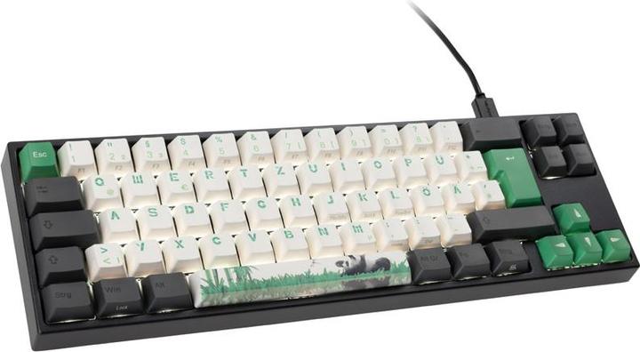Produktbild Ducky Miya Pro Panda V2 Edition TKL Gaming-Tastatur MX-Braun – Weiss (DE, Kabelgebunden)