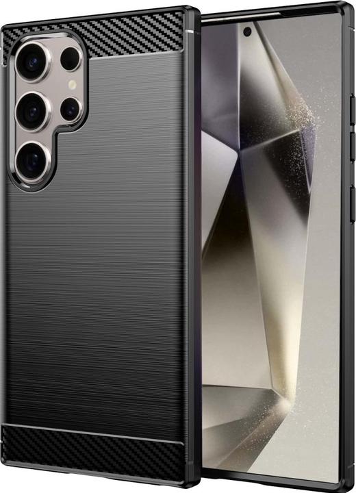 Screenguard Carbon Brushed Soft TPU cover (Samsung Galaxy S24 Ultra)