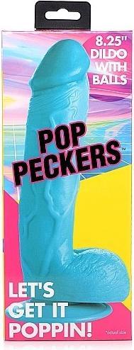 Produktbild Pop Peckers Poppin Dildo 20 cm - Blue