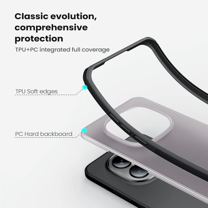Produktbild Nillkin Super Frosted PRO Rückseite für XIAOMI Redmi Note 15 Pro+ 5G Transparent Schwarz