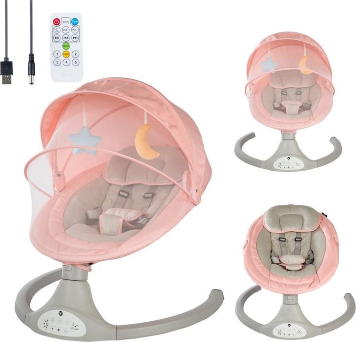 Produktbild Bebies First Altalena per Bambini con Cappuccio e Arco Giochi