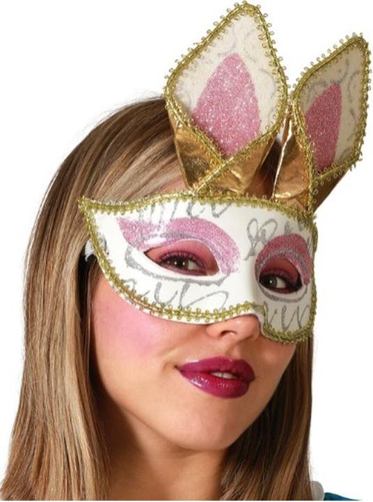 Be Carnival Augenmaske Hase Gold