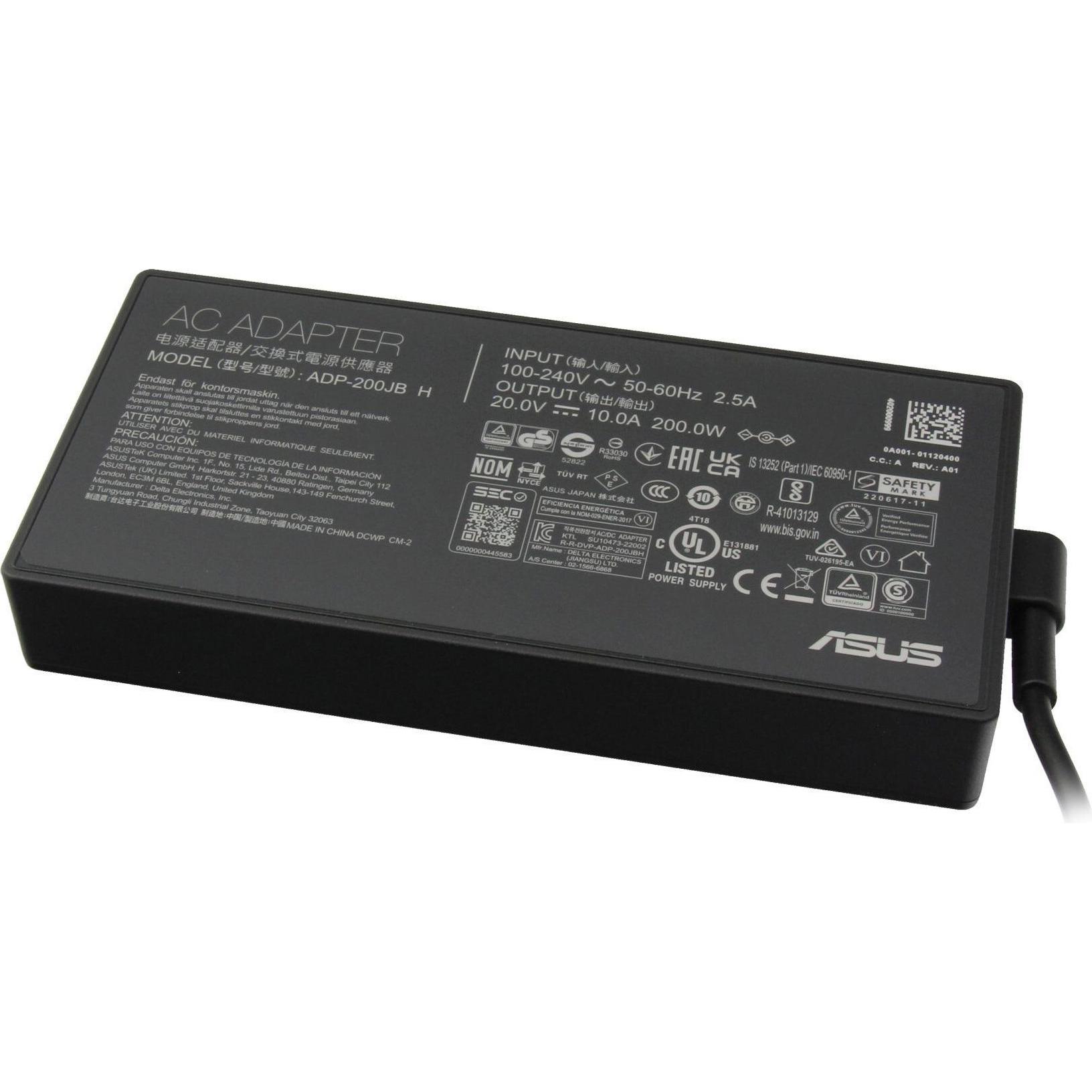 ASUS 0A001-01120500 (200 W), Notebook Netzteil, Schwarz
