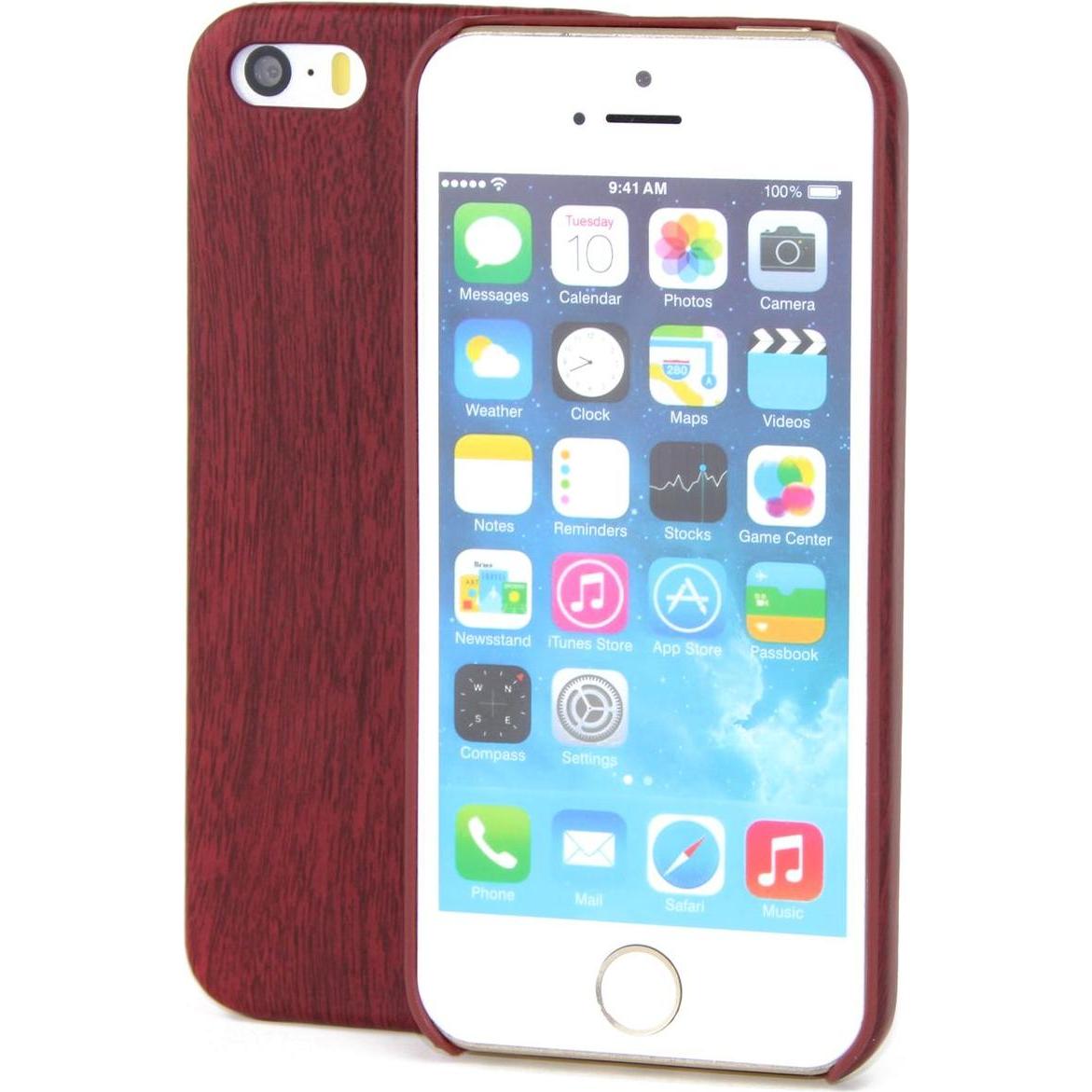 Thumbnail - König Design Apple iPhone 6 Plus / 6s Plus TPU Handy Hülle Holz Optik Schutz Case Mahagoni (Apple iPhone 6 Plus), Smartp...