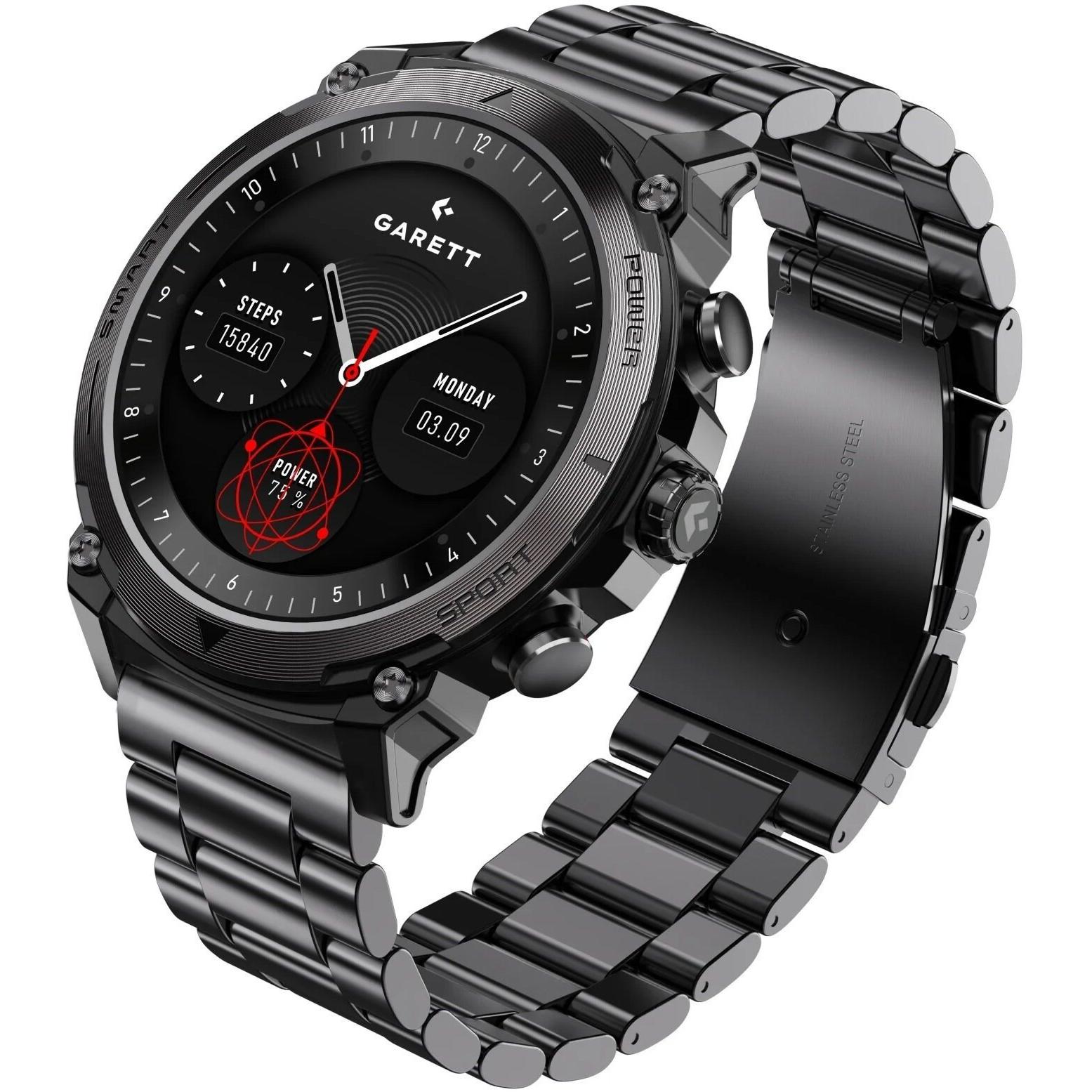Garett Smartwatch Atom Acciaio Nero, Smartwatch