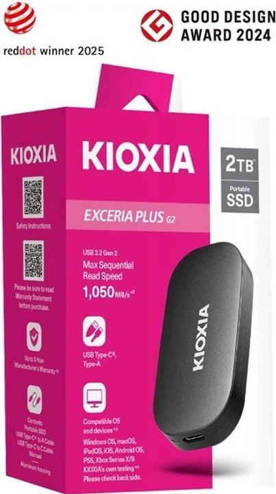 Actual product image Kioxia EXCERIA Plus G2 (2 TB)