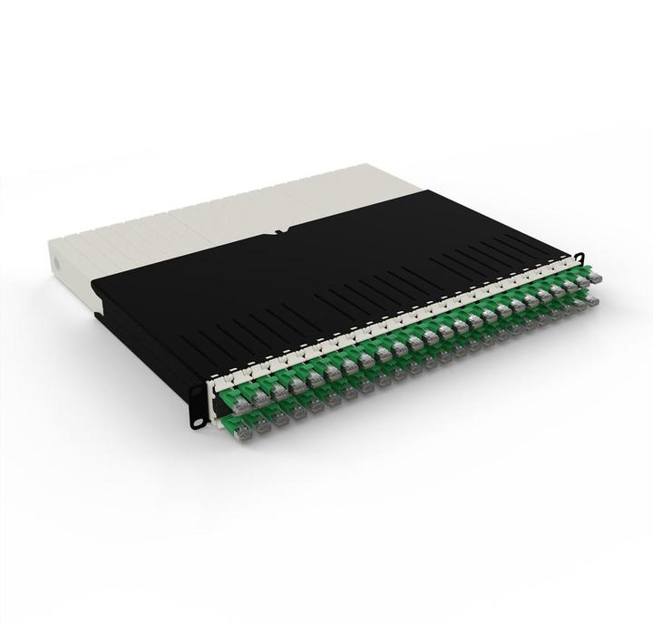 Produktbild PATCHBOX one / 8RU / Cat 6A, STP, 0.8 m, Grün (STP, U/FTP, CAT6a, 0.80 m)