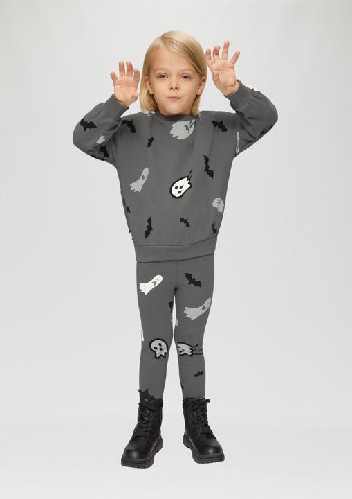 Produktbild s.Oliver Sweatshirt Unisex Sweatshirt mit Halloween-Print (104, 110)