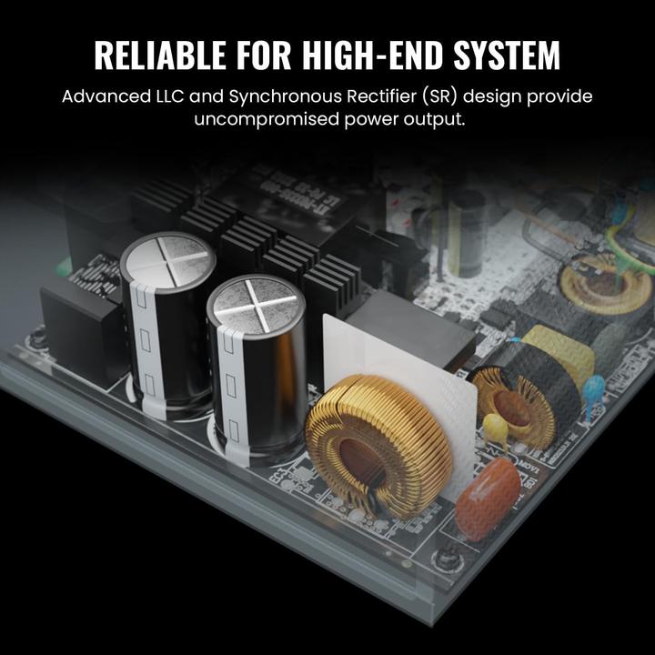 Image du produit Enermax REVOLUTION D.F. 2 1200W Compact Gaming Streaming ATX PSU 80Plus Gold Semi-Modular Semi-Fanle (1200 W)