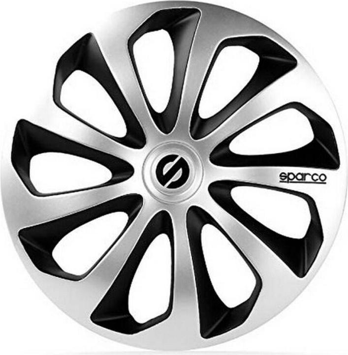 Sparco Enjoliveur Sicilia CS5 noir argenté 15" (4 uds) (4 pièce(s), 15")