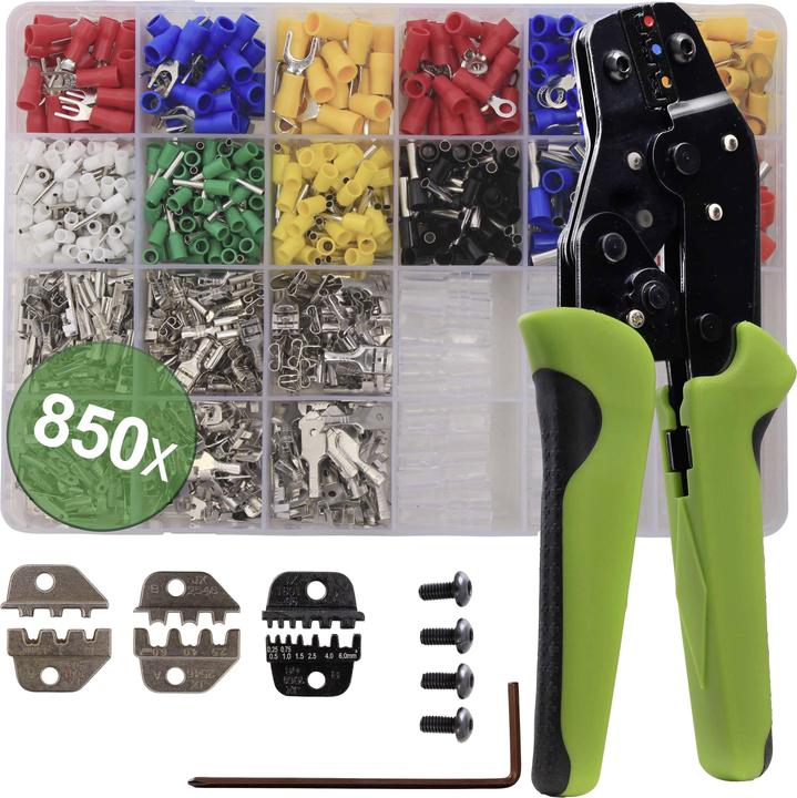 Quadrios 22T014 22T014 Krimptangset adereindhulzen 0,25 tot 6mm²