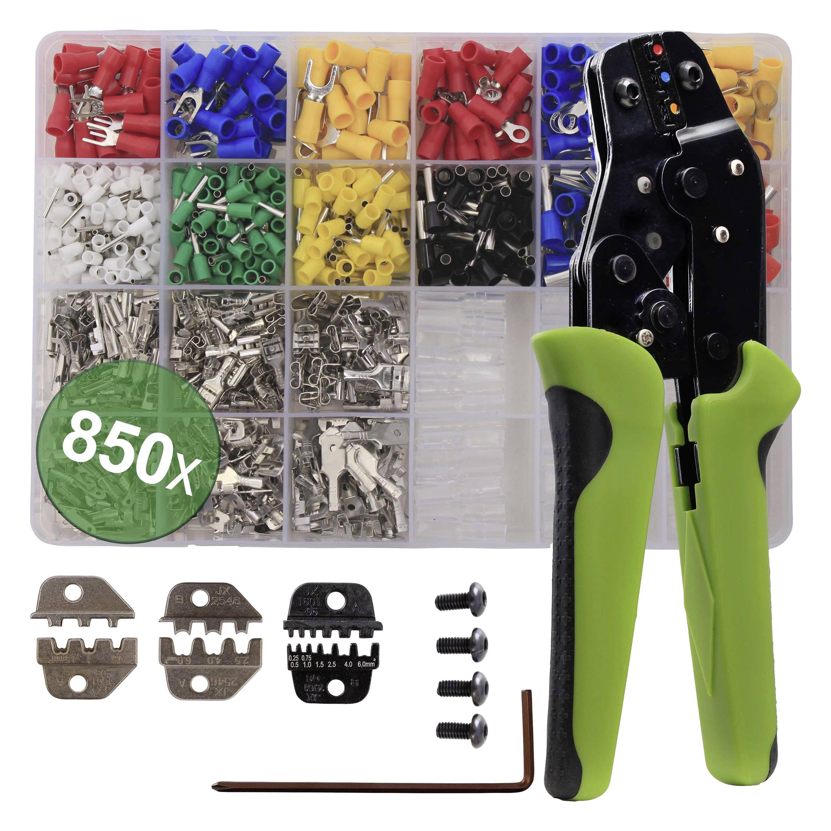 Quadrios , Zange, 22T014 22T014 Crimpzangen-Set Aderendhülsen 0.25 Bis 6Mm²