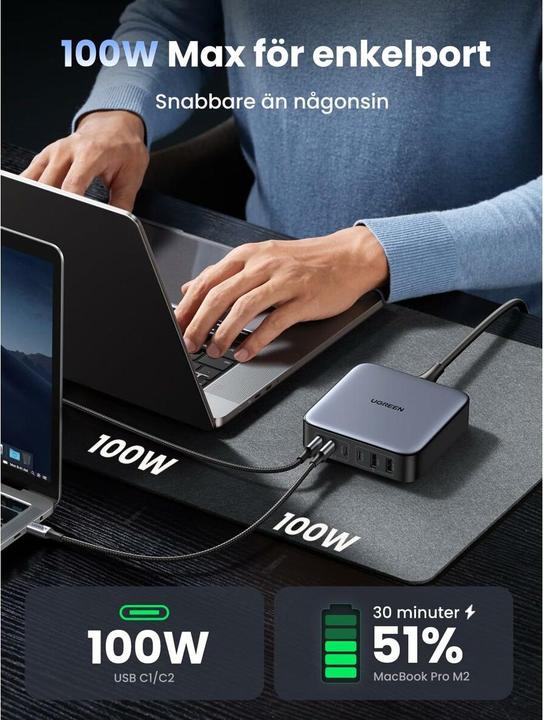 Produktbild Ugreen Nexode Desktop (200 W, 6 Ports)