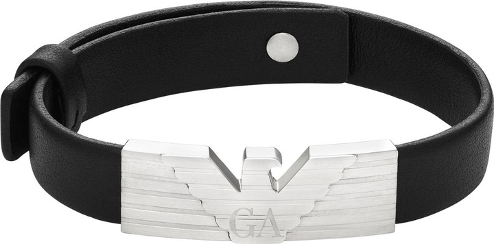 Emporio Armani EGS3075040 Armband (25.80 cm, Edelstahl, Leder)