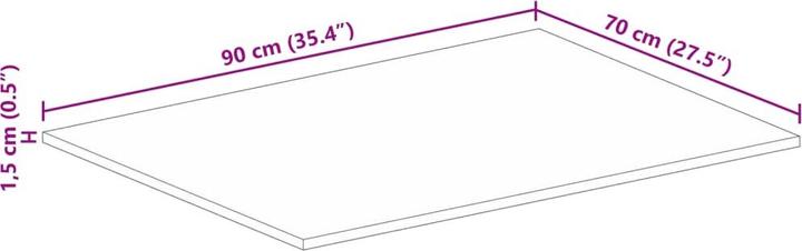 Immagine prodotto vidaXL Tischplatte (70 x 90 cm)