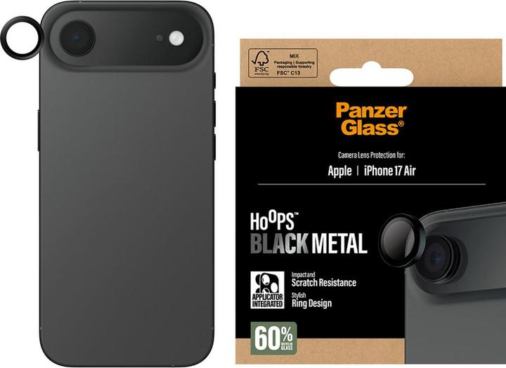 Actual product image PanzerGlass Hoops Camera Lens Protector (1 Piece, Apple iPhone Air)