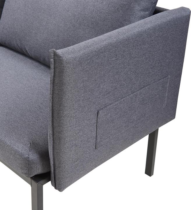 Actual product image En.Casa 2-Sitzer-Sofa Kamar 69x158x63 cm Dunkelgrau (2 person sofa)