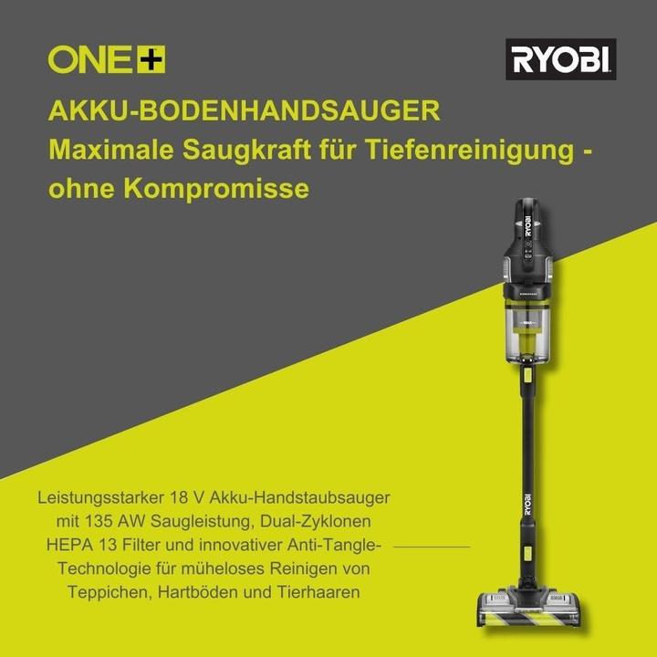 Image du produit Ryobi Akku-Sauger RASV18BL-0 ohne Akku und Ladegerät (Aspirateur sec)
