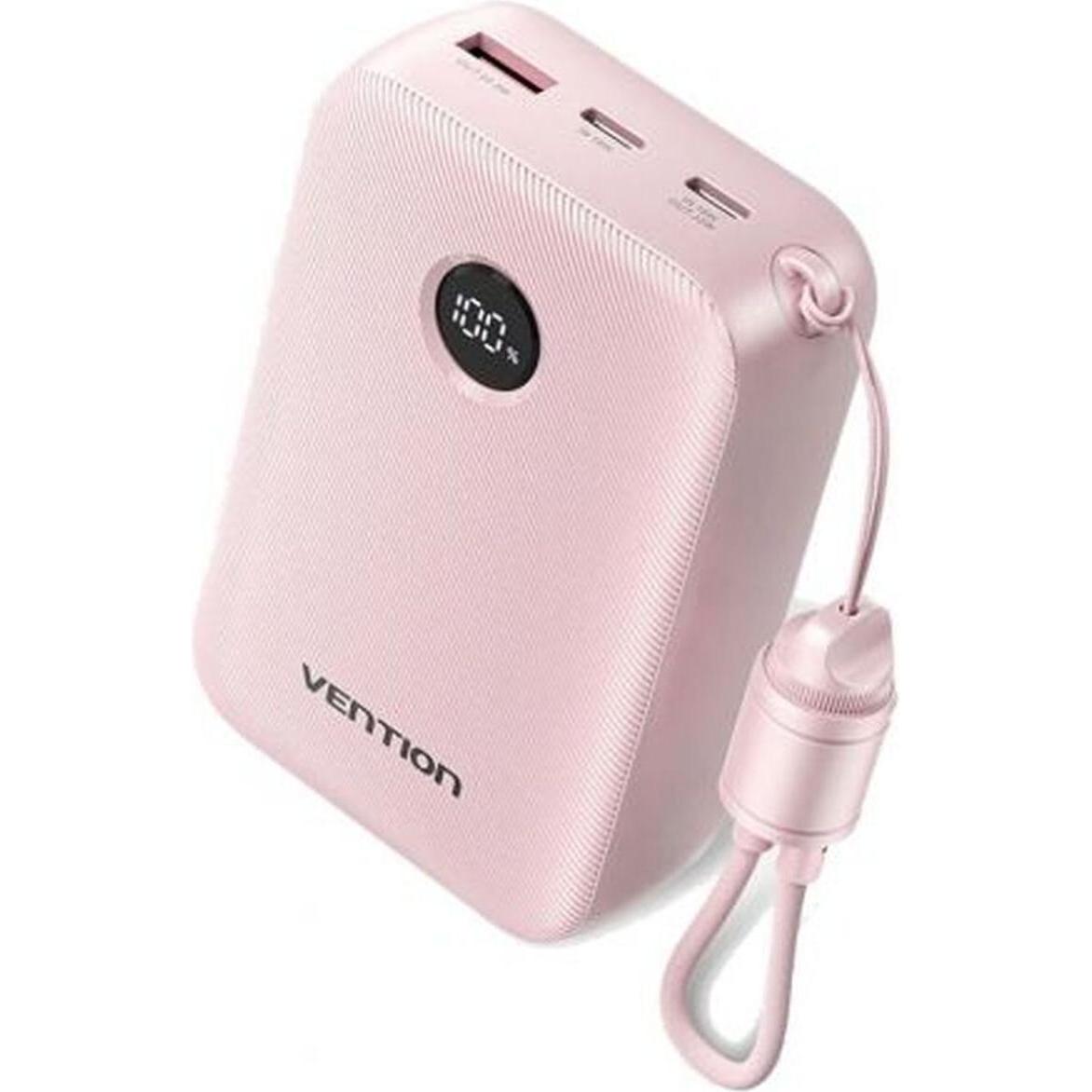 Vention POWER BANK USB 20000MAH 22.5W/PINK FKBP0-C (20000 mAh, 22.50 W, 74 Wh), Powerbank, Rosa
