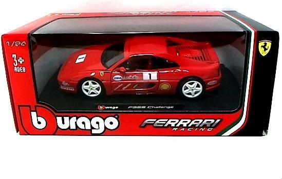 Actual product image Bburago Ferrari R&P F355 Challenge Racing 1/24 red