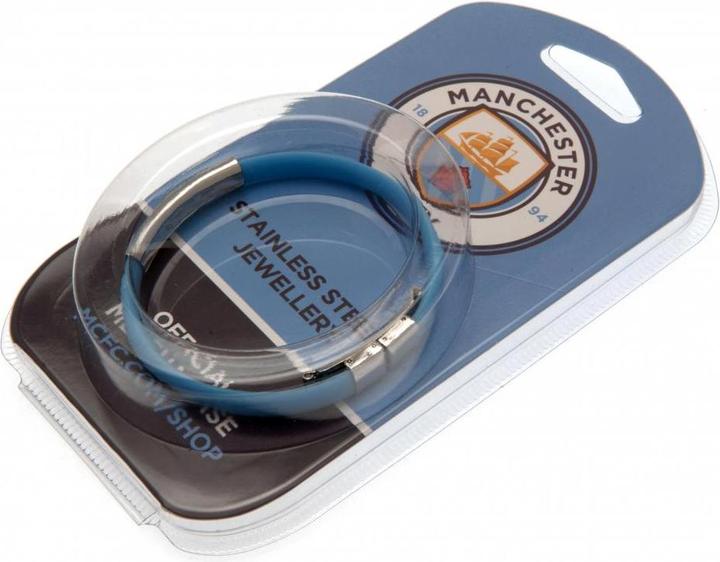 Produktbild Manchester City FC Wappen Armband Silikon (20 cm, Silikon, Stainless Steel)