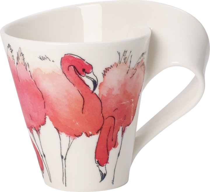 Tazza con manico (confezione regalo) NewWave Caffè Rosa Flamingo (300 ml, 1 x)