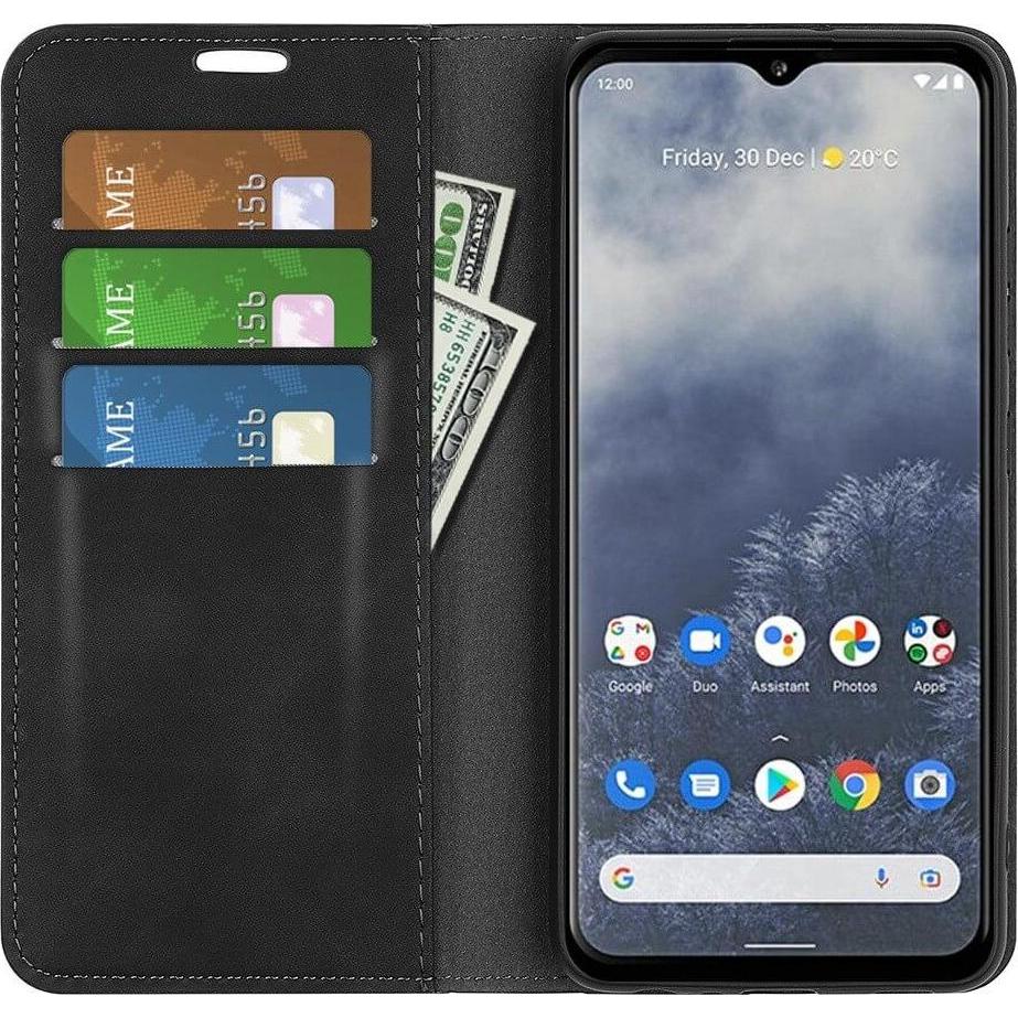 Thumbnail - Cover-Discount Nokia G60 - Stand Flip Case Hülle schwarz (Nokia G60), Smartphone Hülle, Schwarz