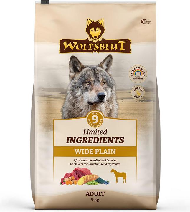 Actual product image Wolfsblut Limited Ingredients Adult Wide Plain for dogs 9 kg (Adult, 1 pcs., 9000 g)