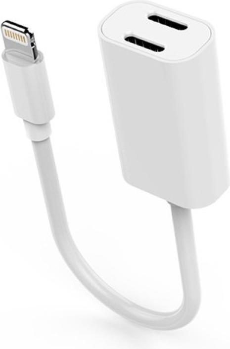 Actual product image PowerGuard 2 in 1 Dual Lightning Audio & Charge Adapter Splitter (Lightning, Lightning)