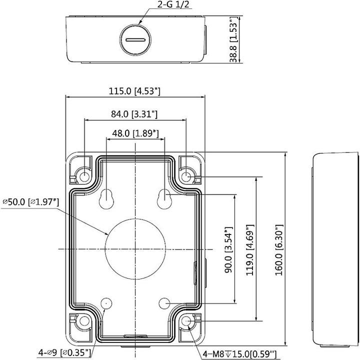 Immagine prodotto Dahua Scatola di giunzione PFA120 21210057 (Kit di montaggio)