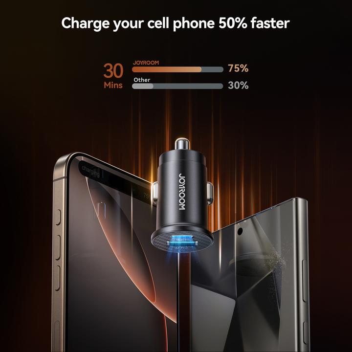 Produktbild Joyroom Mini Car Charger 15W - Black