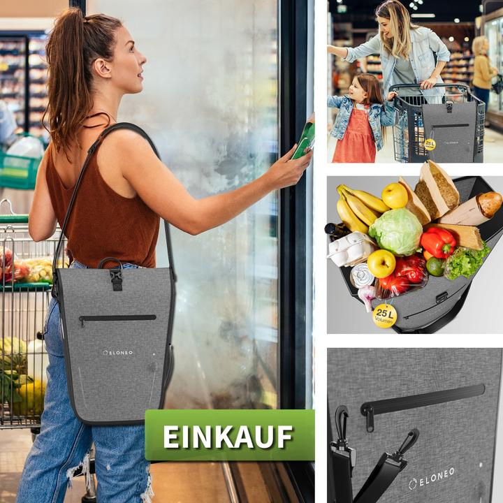 Actual product image Eloneo Bicycle bag for laptop (25 l, Luggage carrier bag)