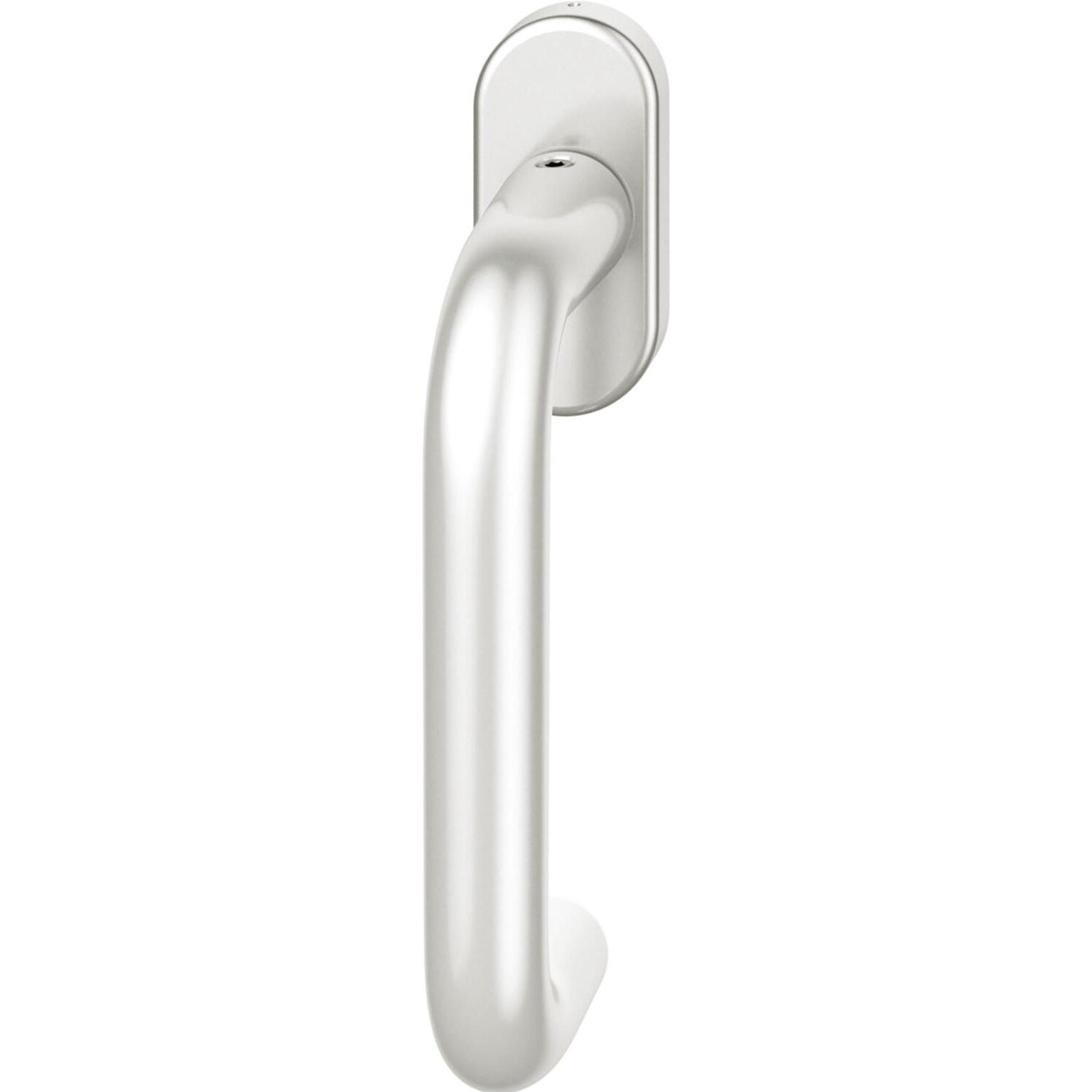FSB, Türgriff + Fenstergriff, Fenstergriff 34 1070 ovale Rosette Fensterklinke Aluminium silber eloxiert (Türgriff)