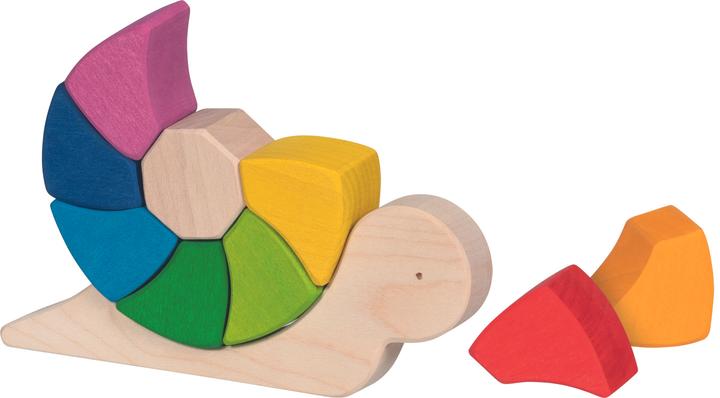 Produktbild Goki Bausteine Kecke Schnirkelschnecke Pauline 10 Teile