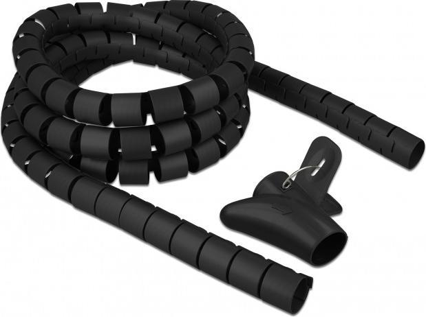 Image du produit Delock Pantalon à spirale avec outil d'insertion (Tuyau spiralé pour câble, 250 cm)