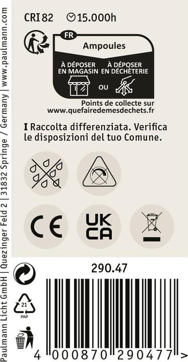 Productafbeelding Paulmann LED-reflector R50 (E14, 4 W, 300 lm, 1 x, F)