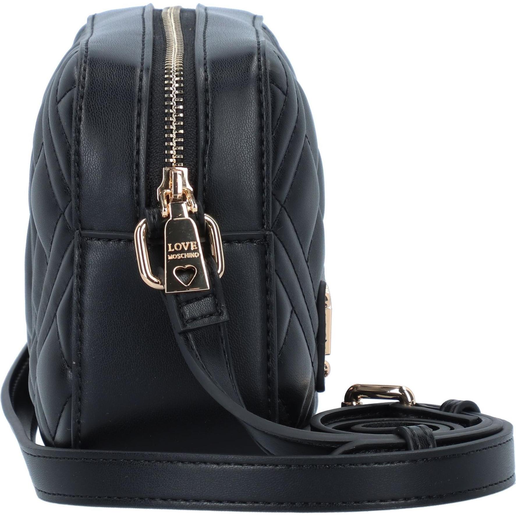 Thumbnail - Love Moschino, Handtasche, Quilted Umhängetasche 20 cm, Schwarz