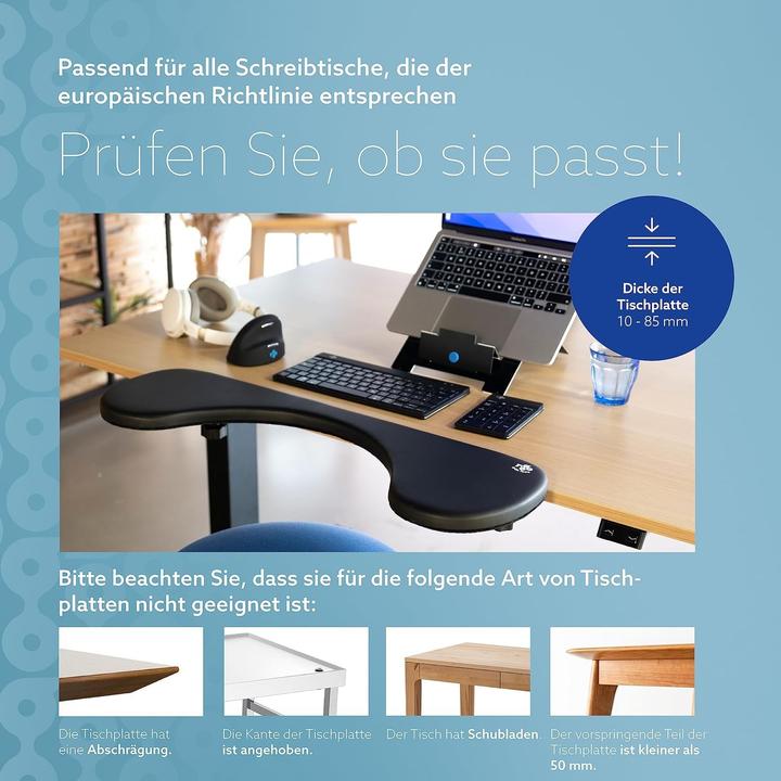 Produktbild R-Go Tools Ergonomic Armrest Black