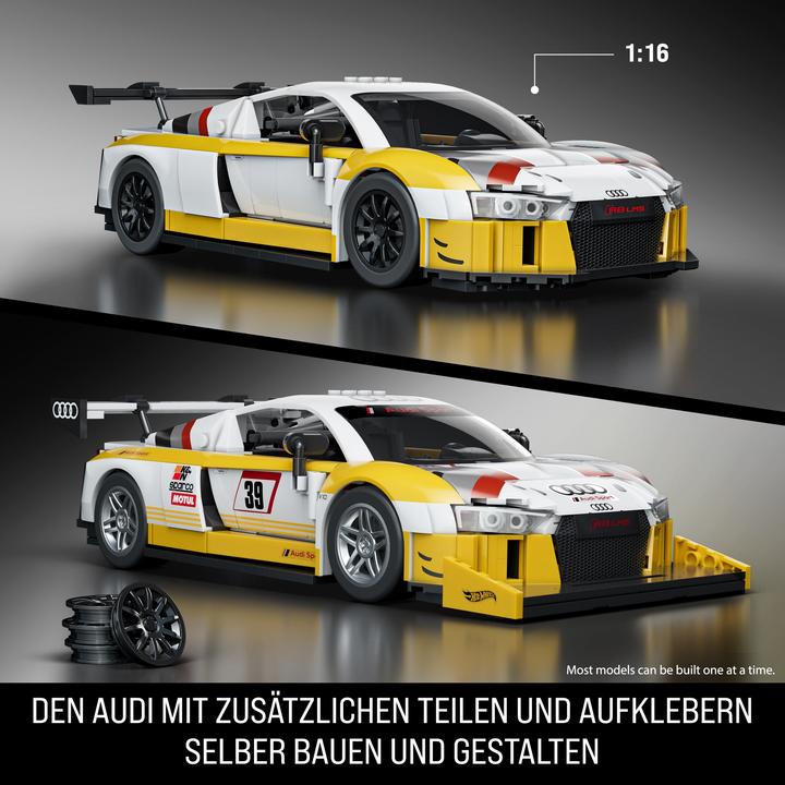 Actual product image Mattel Brick Shop Hot Wheels Elite Audi R8
