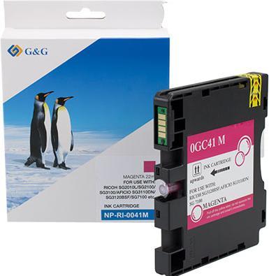 Produktbild G&G kompatibel Ink mit 405767, NP-RI-0041M, magenta, 600S (M)