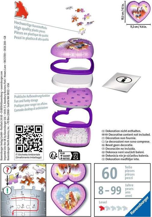 Immagine prodotto Ravensburger Cavalli Heart box (54 pezzi)